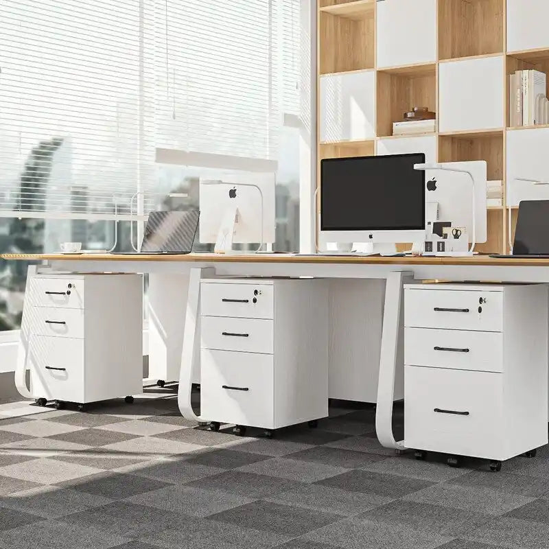 3-Drawer Mobile File Cabinet