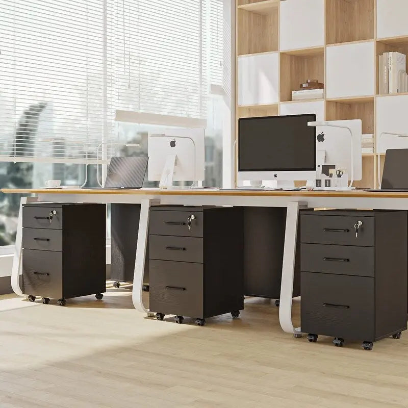 3-Drawer Mobile File Cabinet