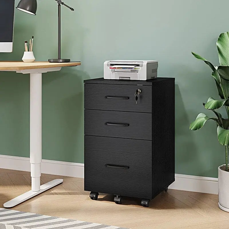 3-Drawer Mobile File Cabinet