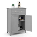 Bathroom Floor Cabinet Wooden Storage Organizer with Drawer