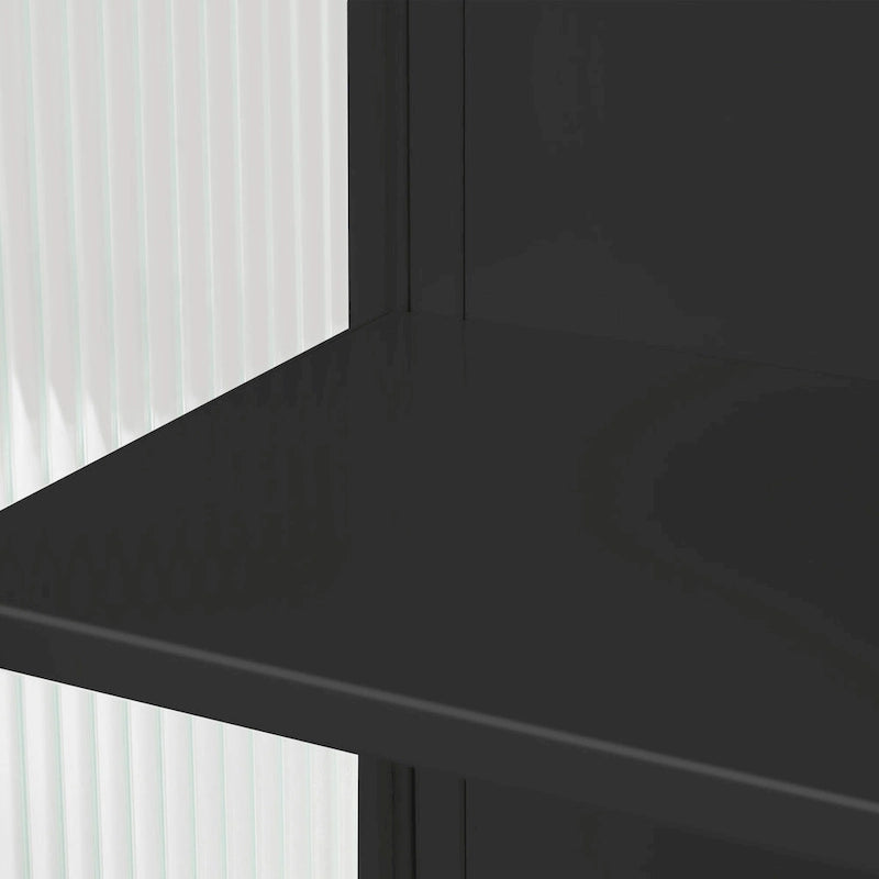 Glass Doors Modern Two-Door Wall Cabinet