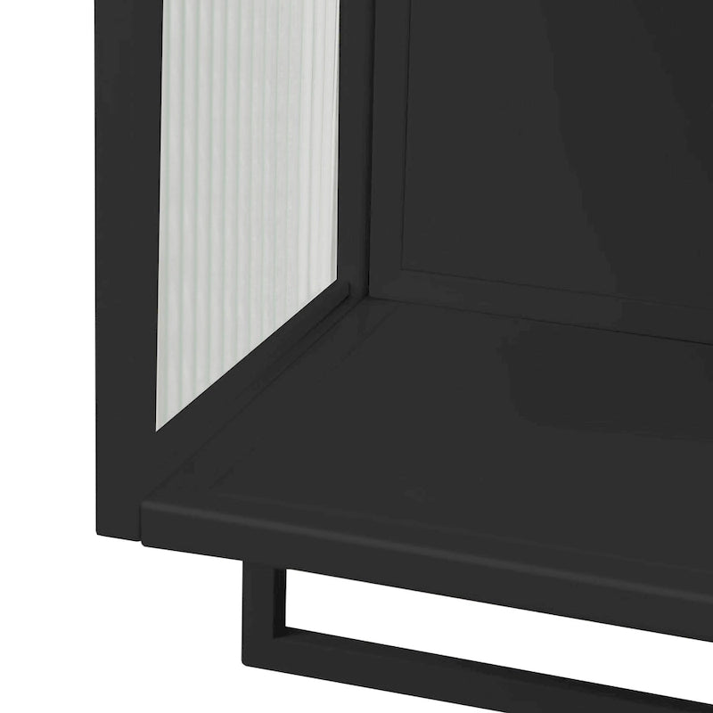Glass Doors Modern Two-Door Wall Cabinet