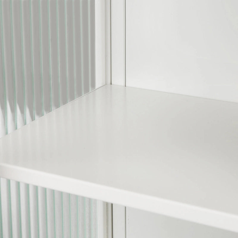 Glass Doors Modern Two-Door Wall Cabinet
