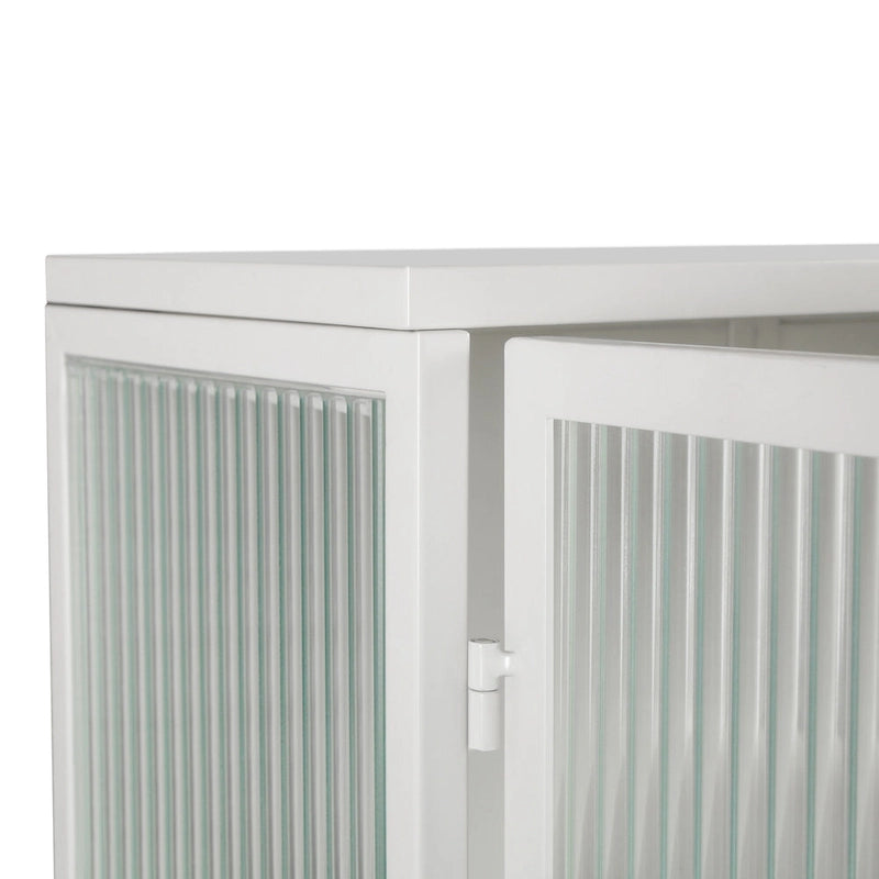 Glass Doors Modern Two-Door Wall Cabinet