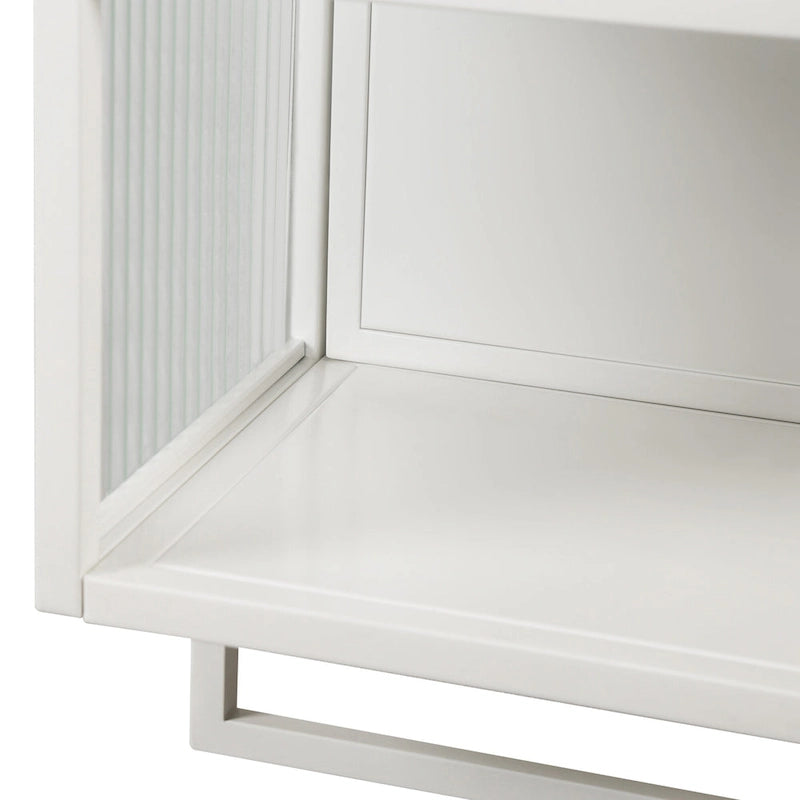 Glass Doors Modern Two-Door Wall Cabinet