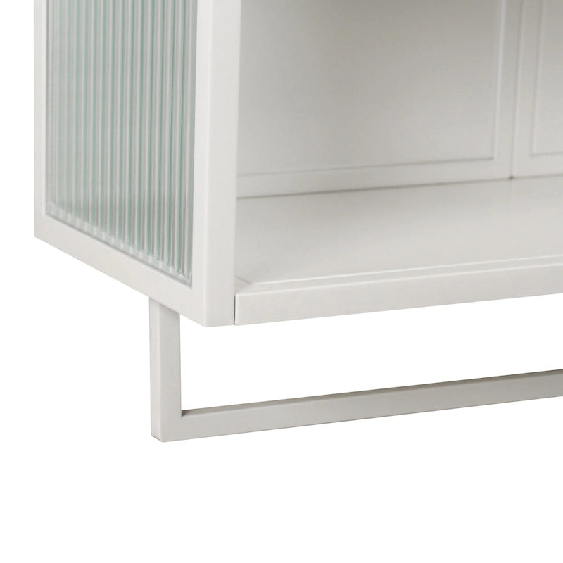 Glass Doors Modern Two-Door Wall Cabinet