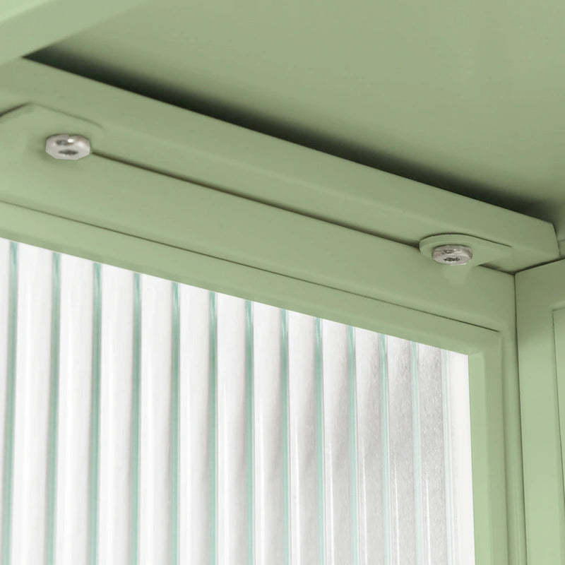 Glass Doors Modern Two-Door Wall Cabinet