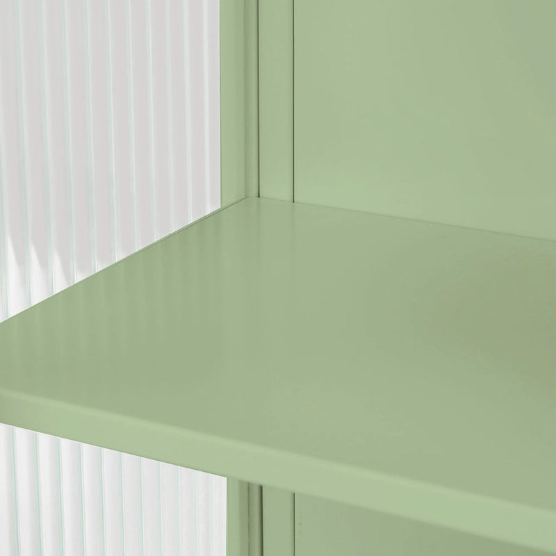Glass Doors Modern Two-Door Wall Cabinet