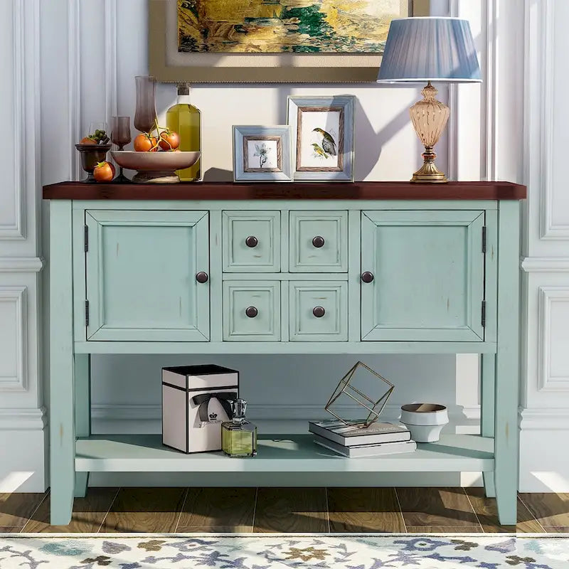 Buffet Console avec Étagère Inférieure