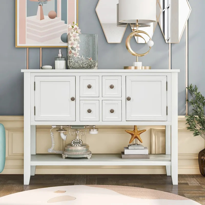 Buffet Console avec Étagère Inférieure