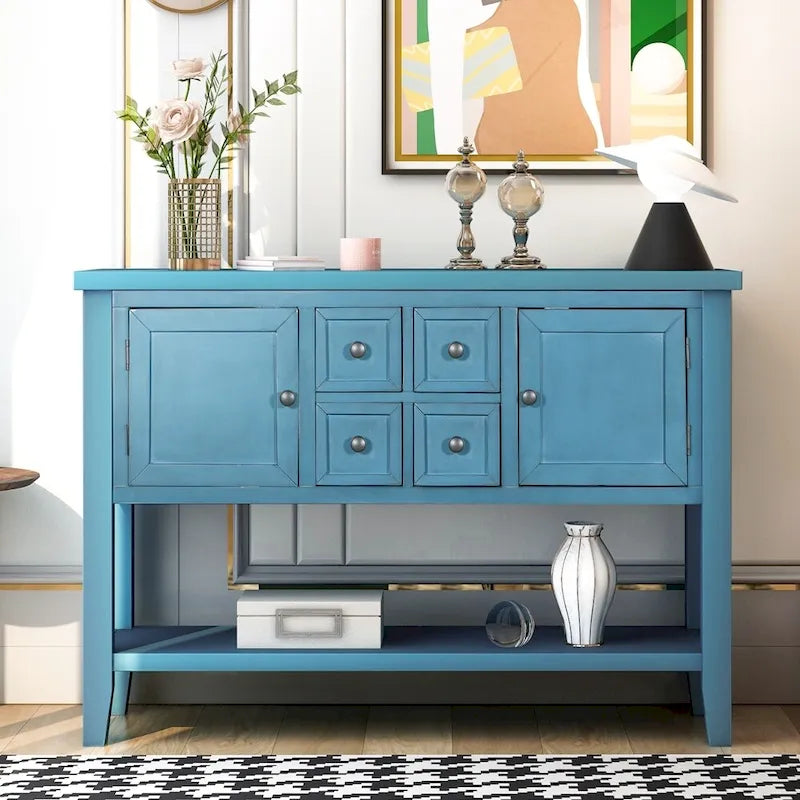 Buffet Sideboard Console Table with Bottom Shelf
