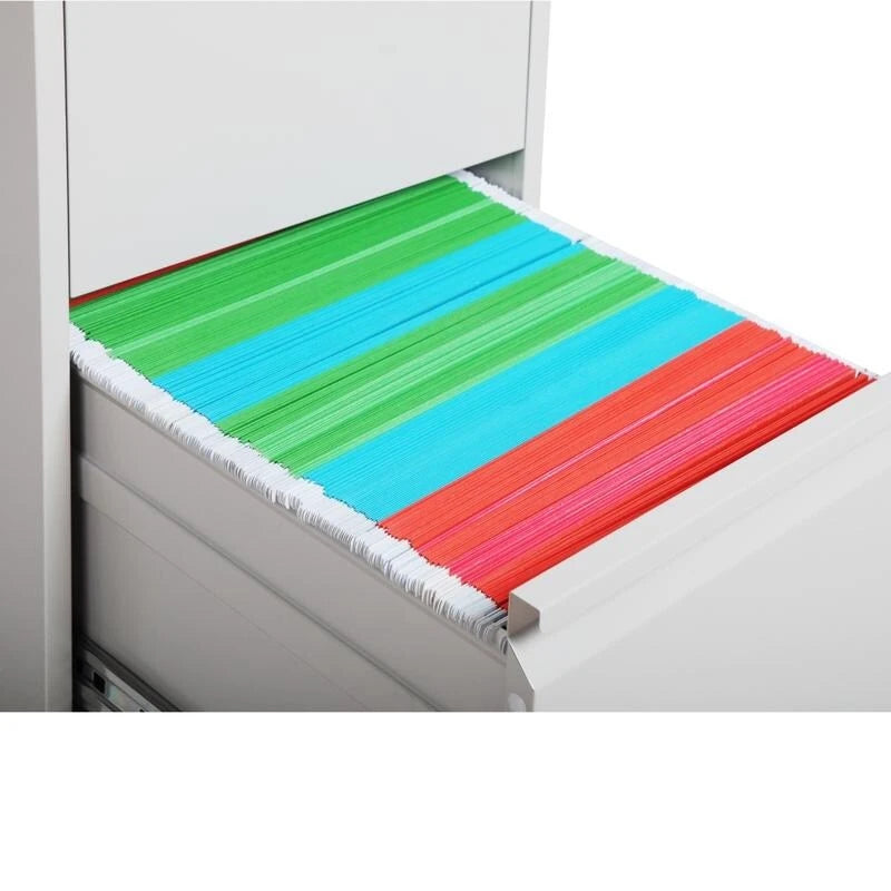 3-Drawer Metal Vertical Filing Cabinet with Lock – A4 / Legal / Letter Size