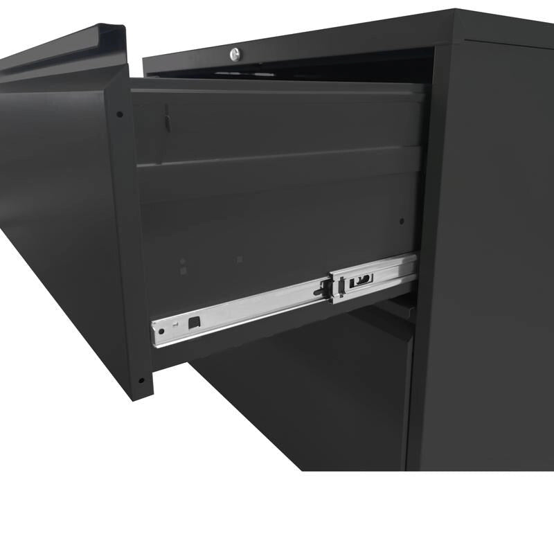 3-Drawer Metal Vertical Filing Cabinet with Lock – A4 / Legal / Letter Size