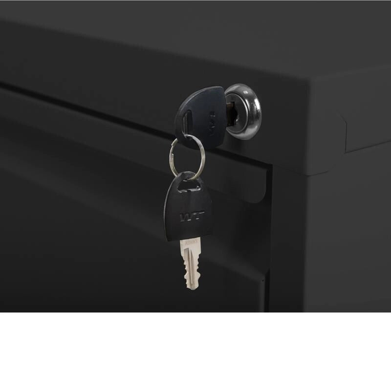3-Drawer Metal Vertical Filing Cabinet with Lock – A4 / Legal / Letter Size