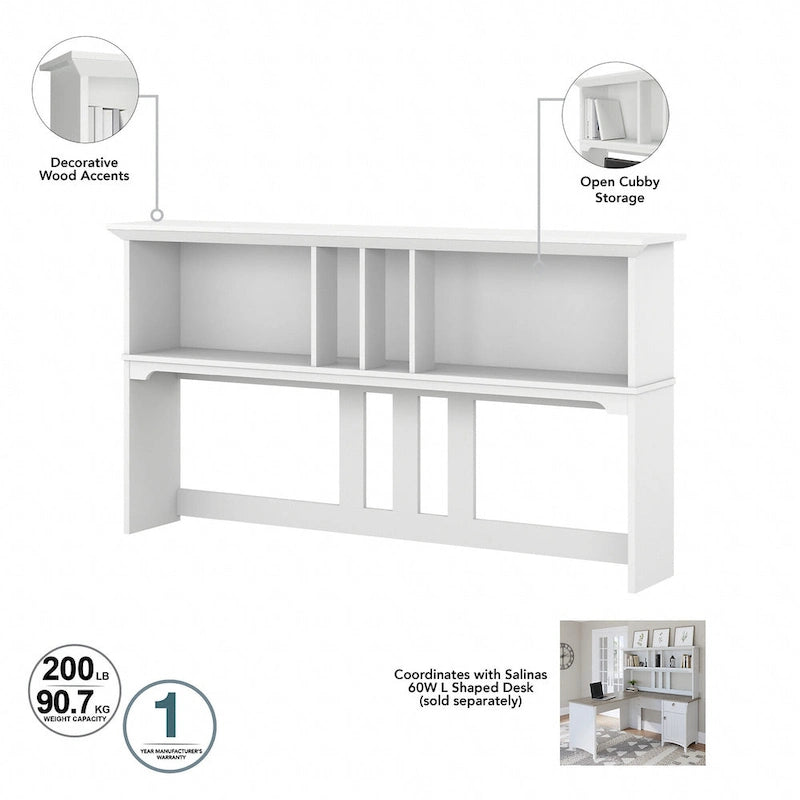 60W Hutch - Hutch Only - 60.00L x 10.51W x 32.99H