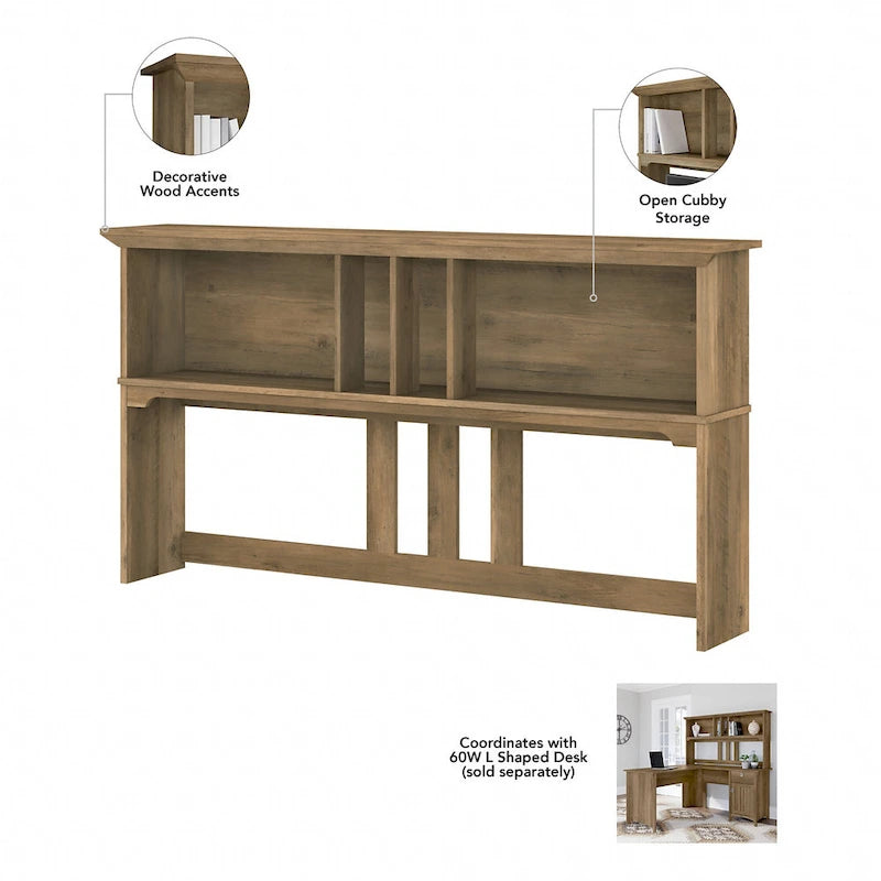 60W Hutch - Hutch Only - 60.00L x 10.51W x 32.99H
