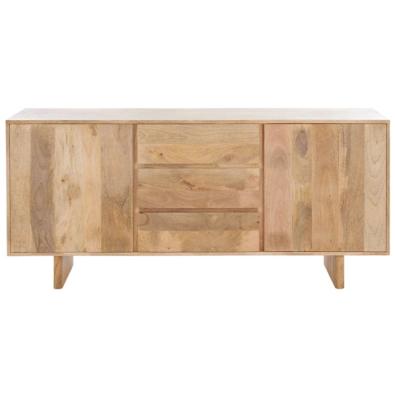 Natural Wood Sideboard - 63 W x 18 D x 29 H