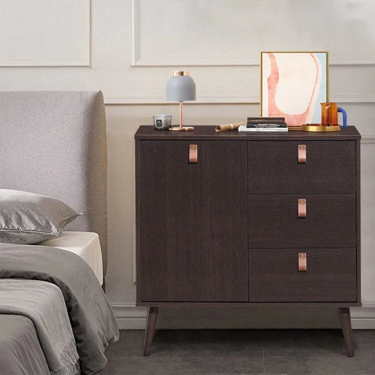 3-Drawer Sideboard Storage Cabinet - Brown