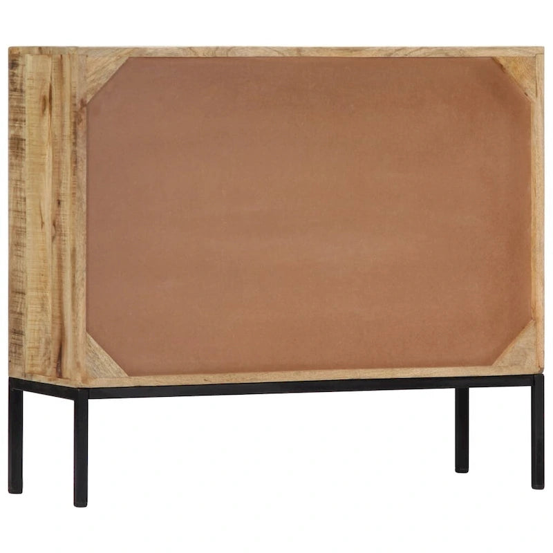 Sideboard 34.6"x11.8"x28" Solid Mango Wood
