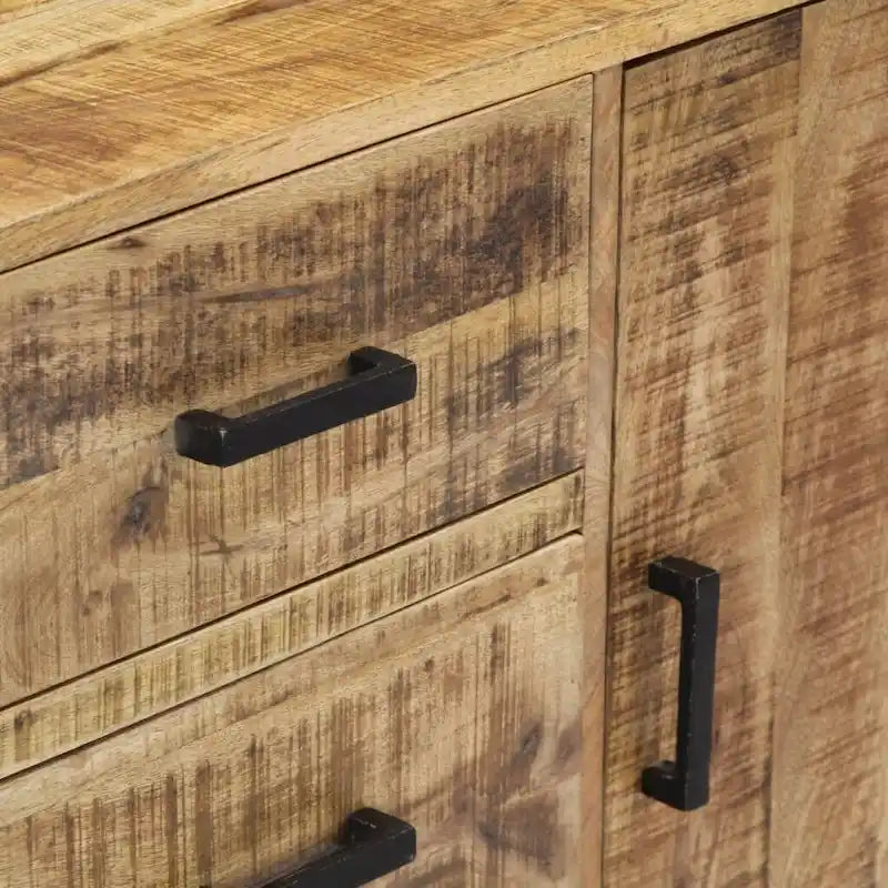 Sideboard 34.6"x11.8"x28" Solid Mango Wood