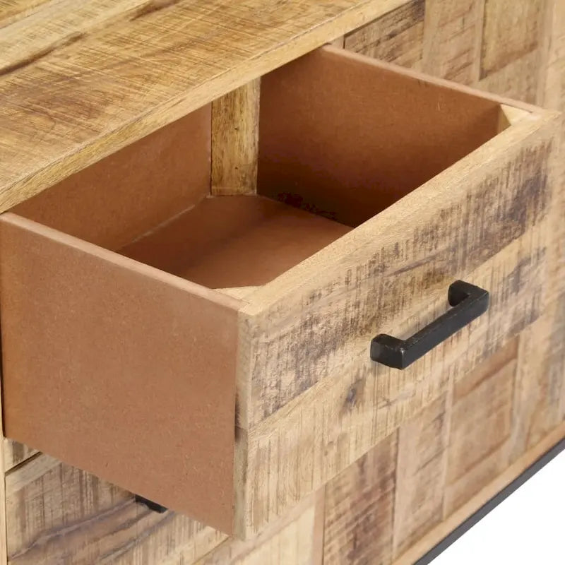 Sideboard 34.6"x11.8"x28" Solid Mango Wood