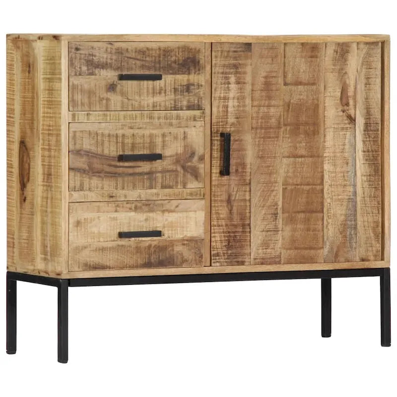Sideboard 34.6"x11.8"x28" Solid Mango Wood