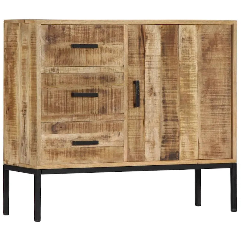 Sideboard 34.6"x11.8"x28" Solid Mango Wood