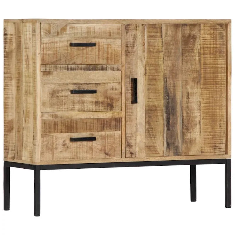 Sideboard 34.6"x11.8"x28" Solid Mango Wood
