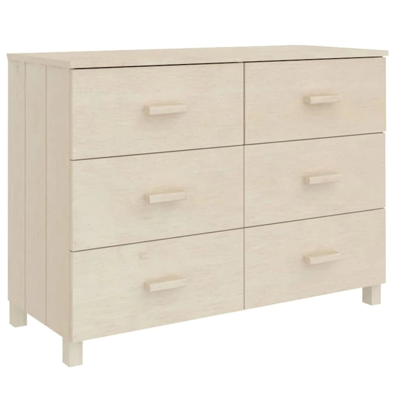 Sideboard Buffet Console Cabinet with Storage, Solid Wood Pine - 44.5 x 15.7 x 31.5