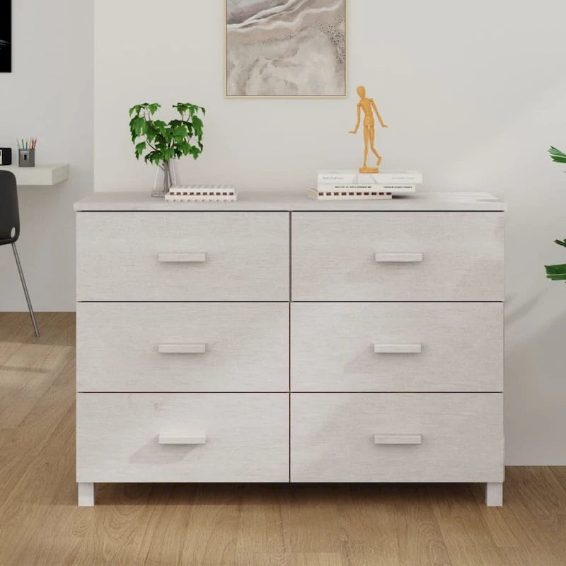 Sideboard Buffet Console Cabinet with Storage, Solid Wood Pine - 44.5 x 15.7 x 31.5