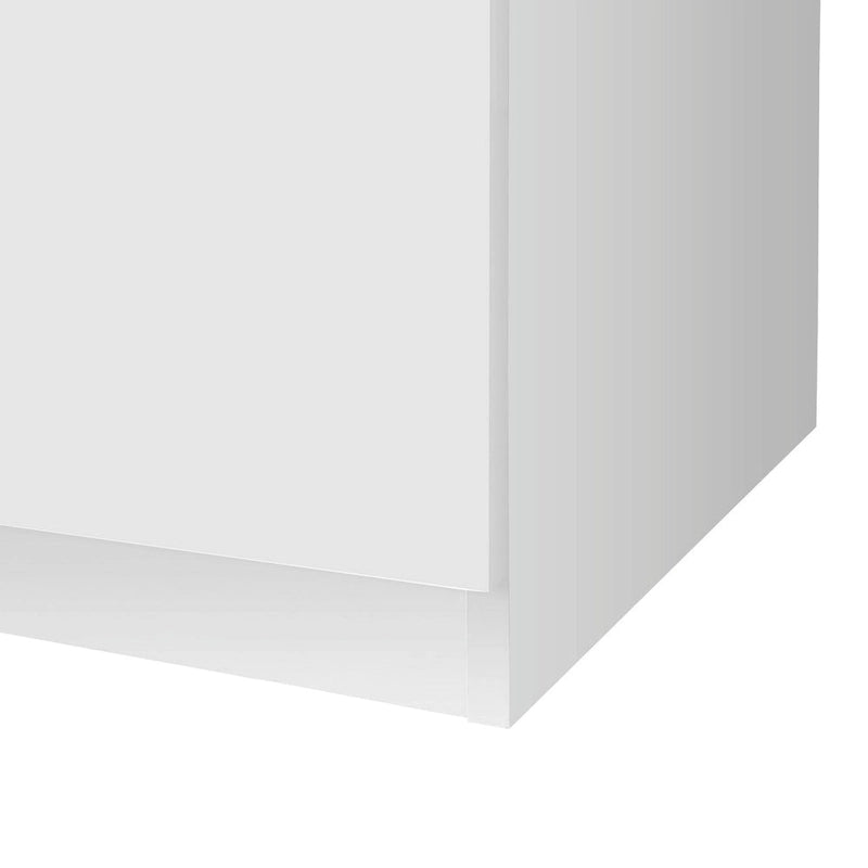High Gloss White Shoe Cabinet with Adjustable Shelves