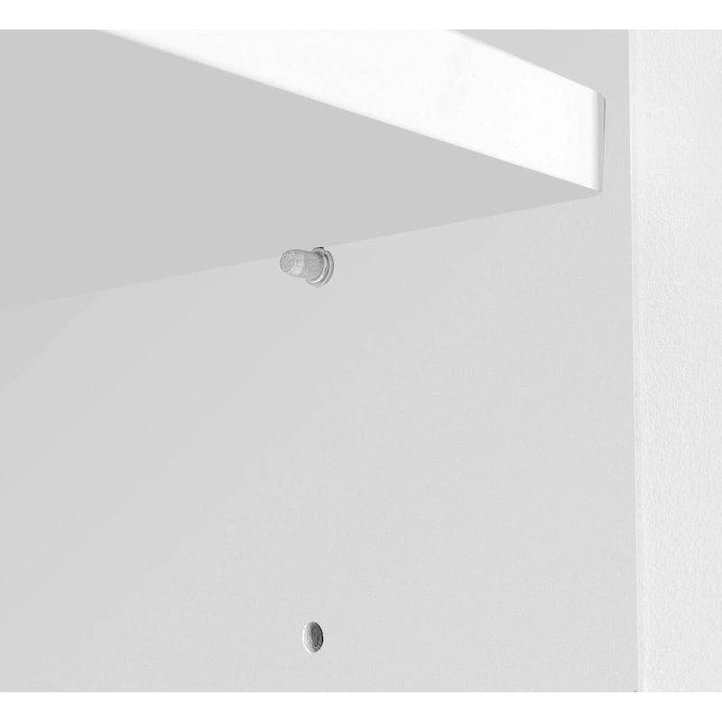 High Gloss White Shoe Cabinet with Adjustable Shelves