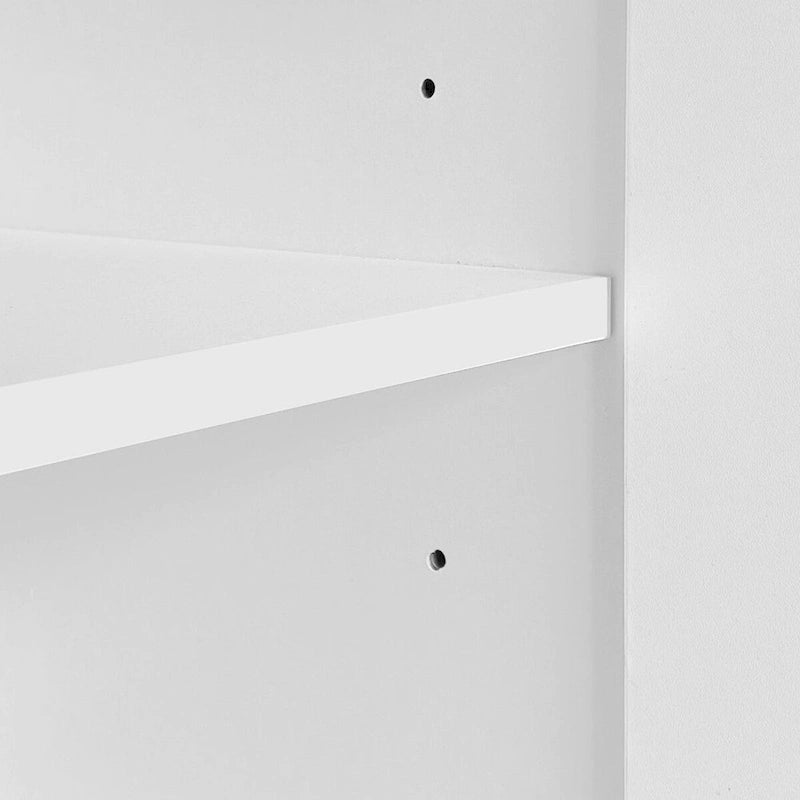 High Gloss White Shoe Cabinet with Adjustable Shelves
