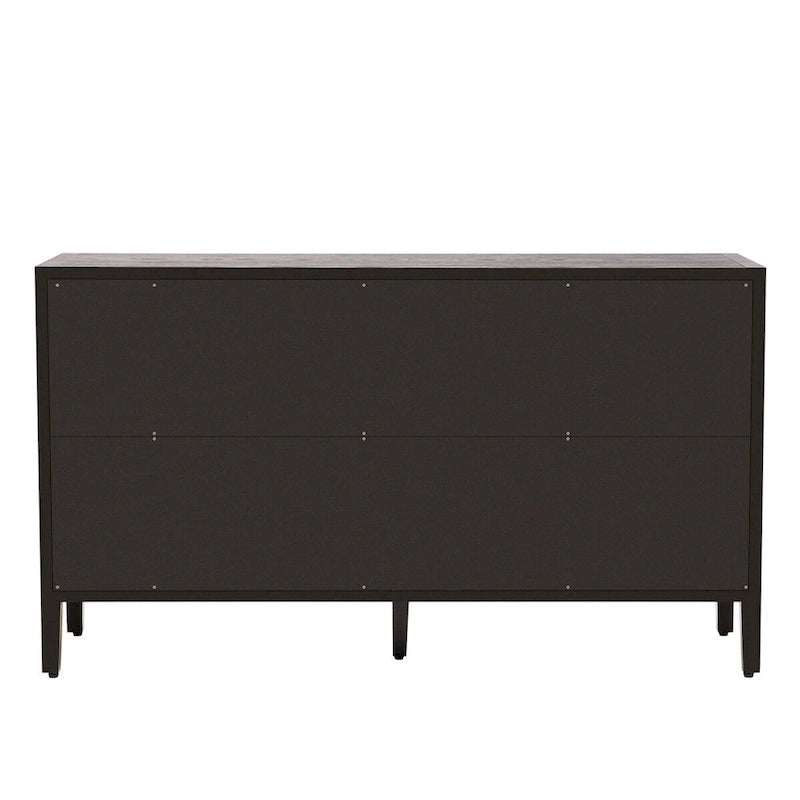 Armoire de rangement avec 3 portes en verre trempé et étagères réglables