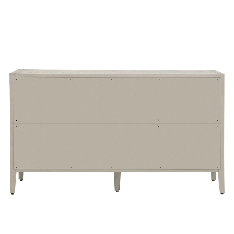 Armoire de rangement avec 3 portes en verre trempé et étagères réglables