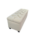 Banc de rangement pour chaussures et linge matelassé en losange - HTM100