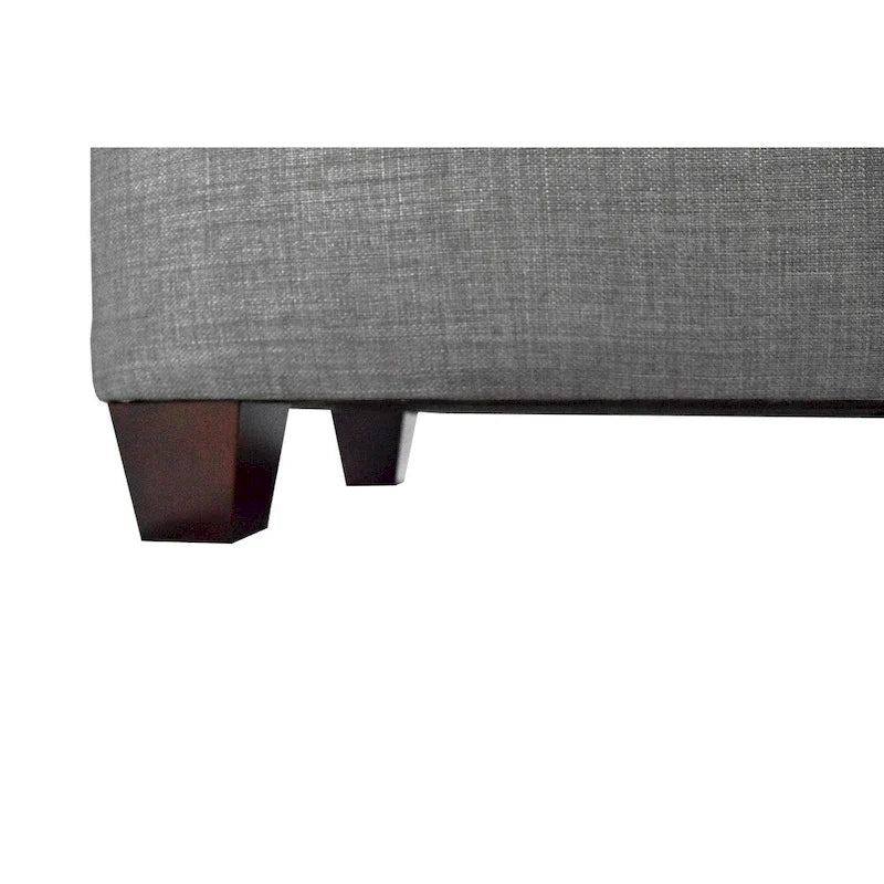 Diamond Tufted Linen & Shoe Storage Bench - HTM100