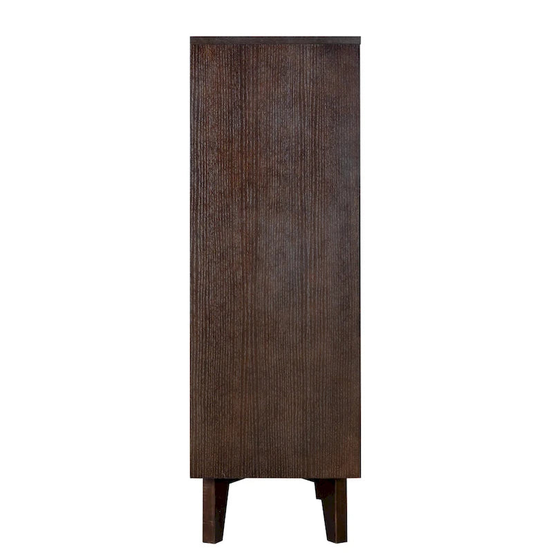 7-Drawer Birch Wood Sideboard Cabinet