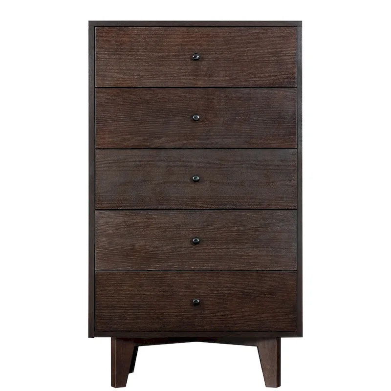 7-Drawer Birch Wood Sideboard Cabinet