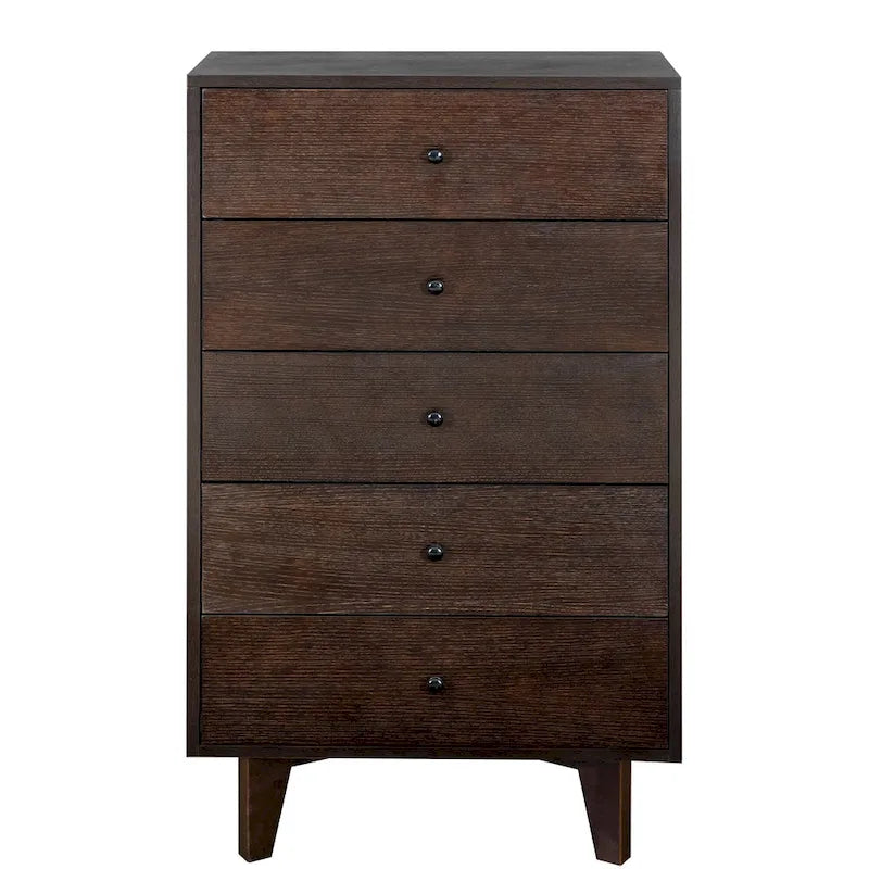 7-Drawer Birch Wood Sideboard Cabinet