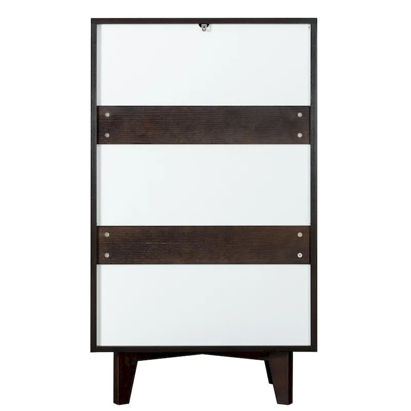 7-Drawer Birch Wood Sideboard Cabinet