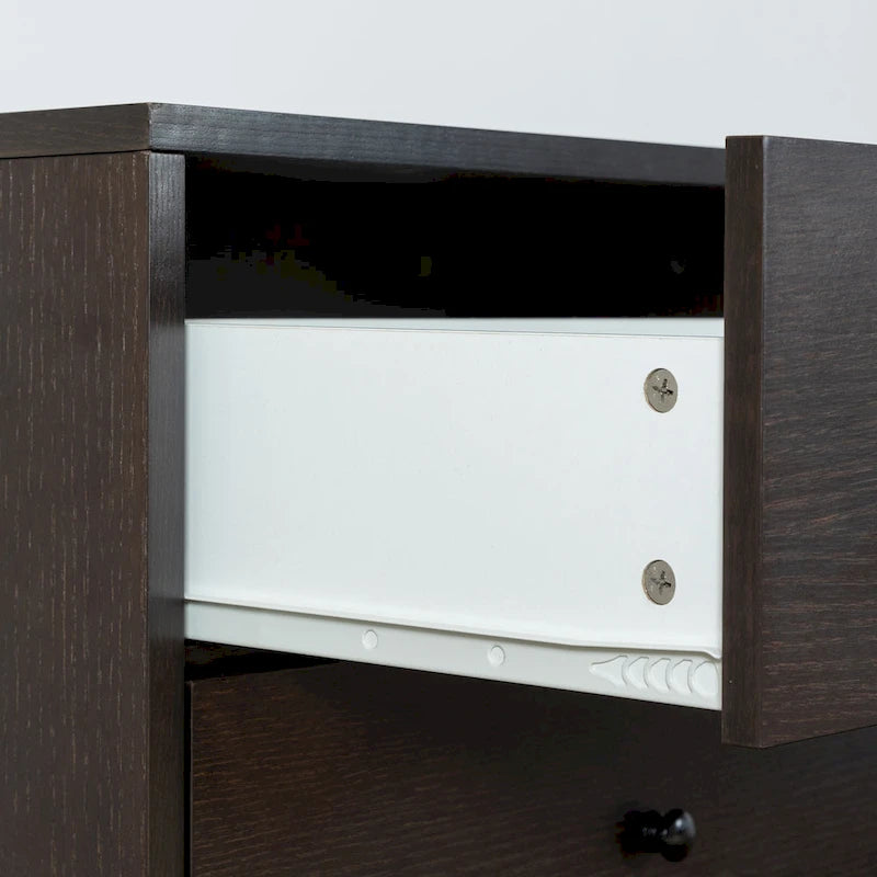 7-Drawer Birch Wood Sideboard Cabinet