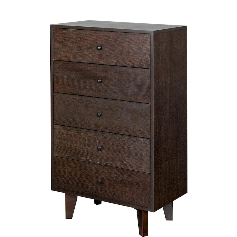 7-Drawer Birch Wood Sideboard Cabinet