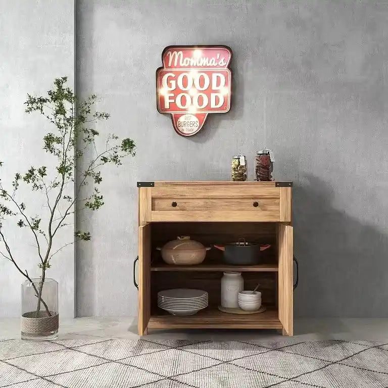Barn Door Accent Cabinet