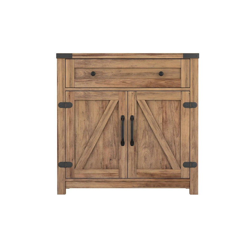 Barn Door Accent Cabinet