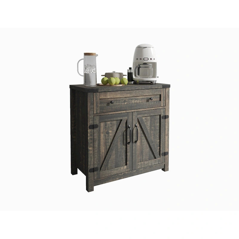 Barn Door Accent Cabinet
