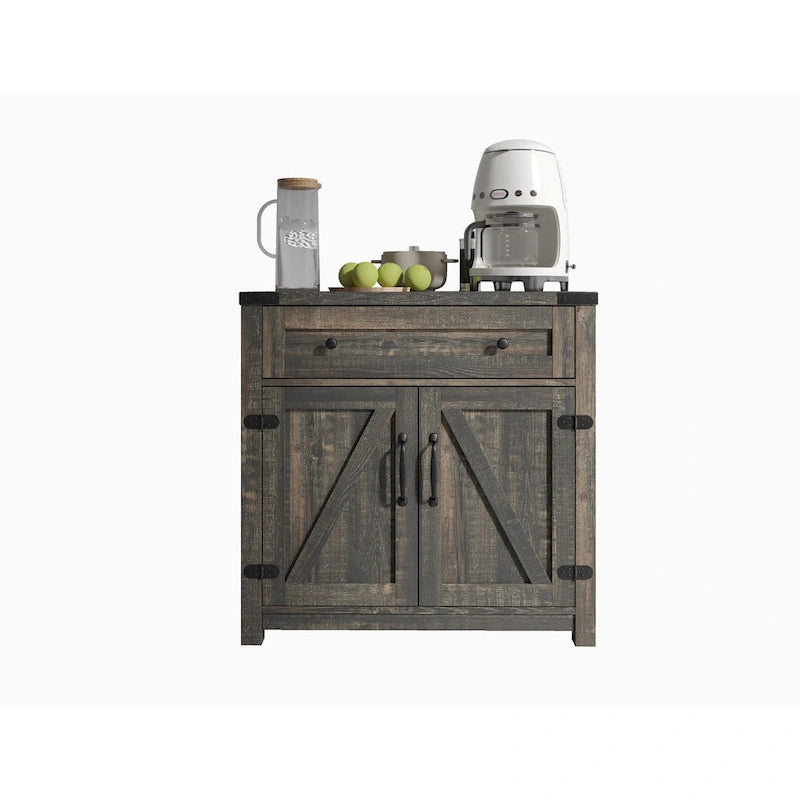 Barn Door Accent Cabinet