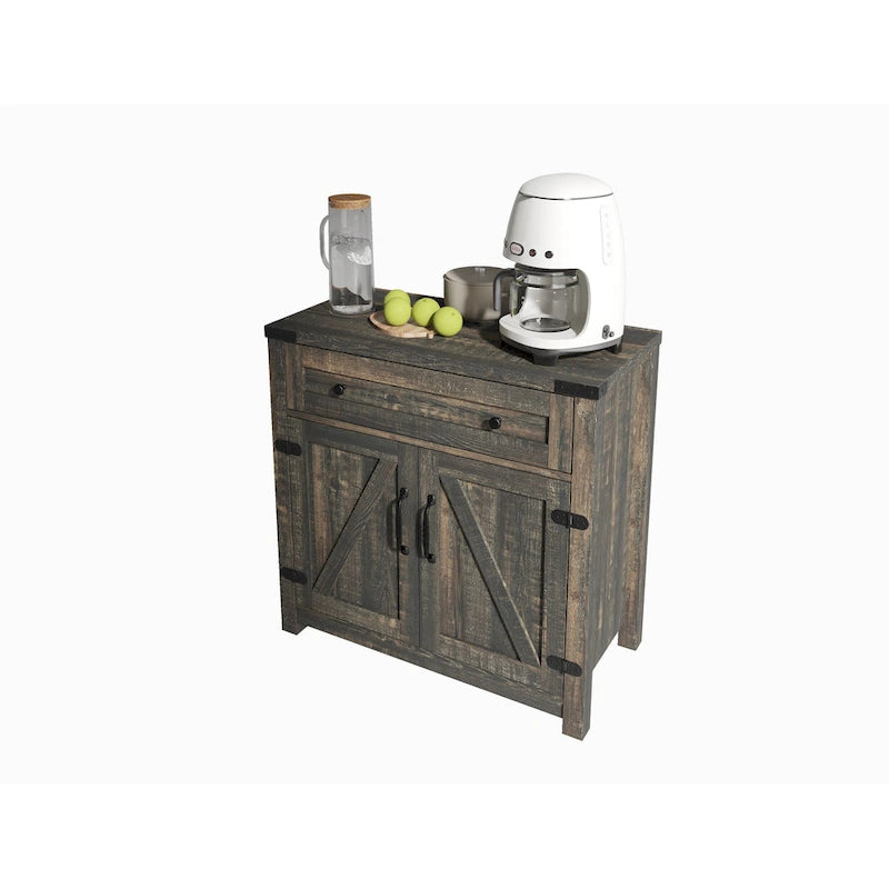 Barn Door Accent Cabinet
