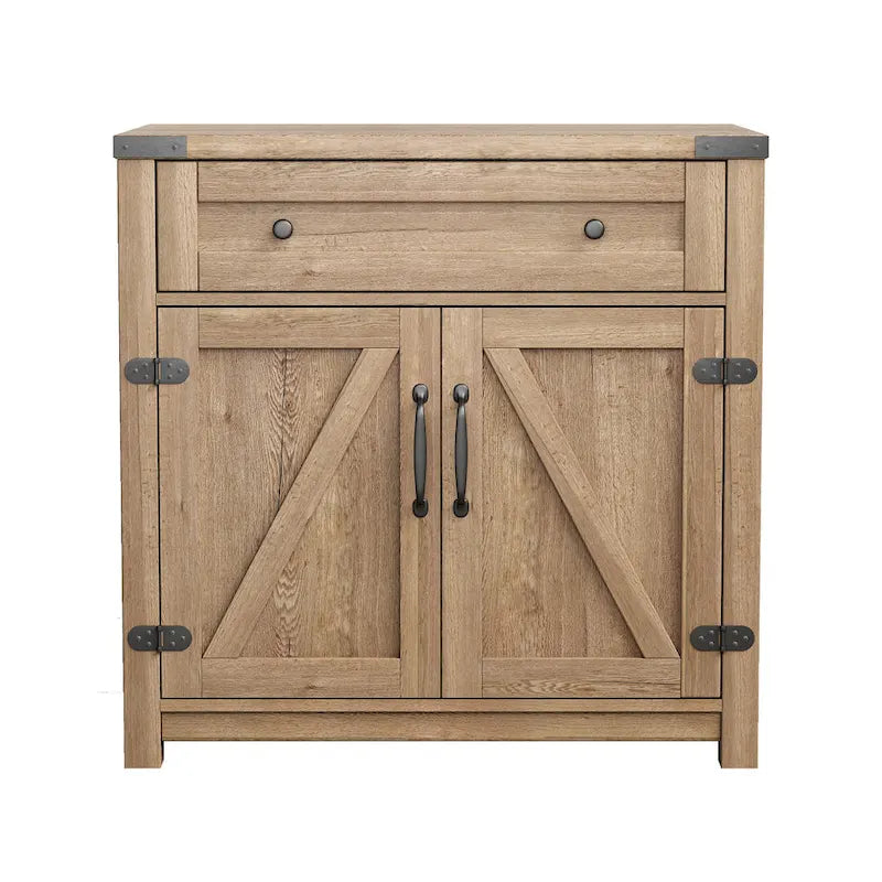 Barn Door Accent Cabinet