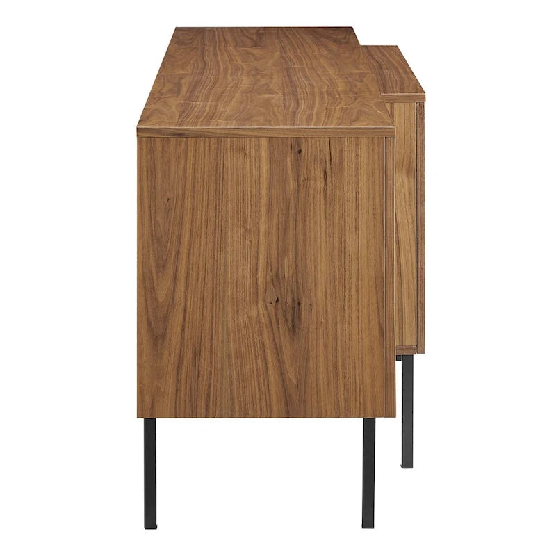 Modern Walnut Wood Sideboard
